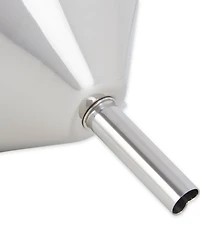 Rsvp International Endurance Stainless Steel 4" x 5" x 4.25" Deluxe Funnel with Removable Filter Set