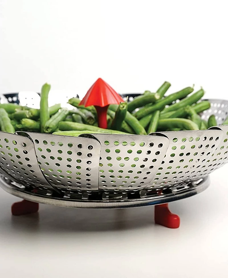Rsvp International Endurance Stainless Steel Silicone 9" Umbrella Steam Basket