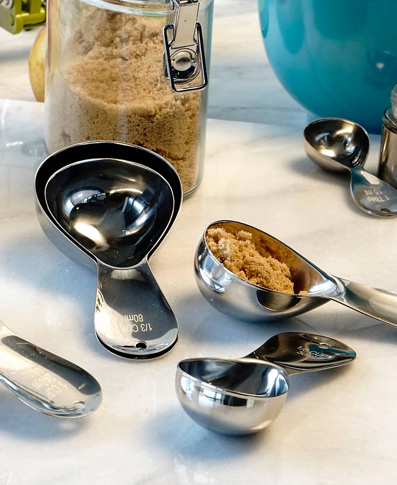 Rsvp International Endurance 18/8 Stainless Steel 5 Piece Teardrop Measuring Cup Set