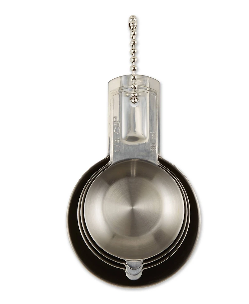 Rsvp International Endurance Stainless Steel 4 Piece Nesting Measuring Cup