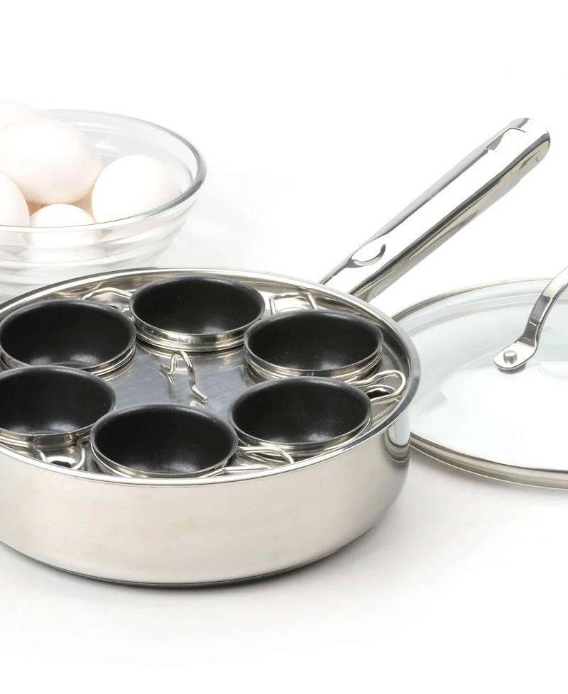Rsvp International Endurance Stainless Steel 6 Egg Poacher Set