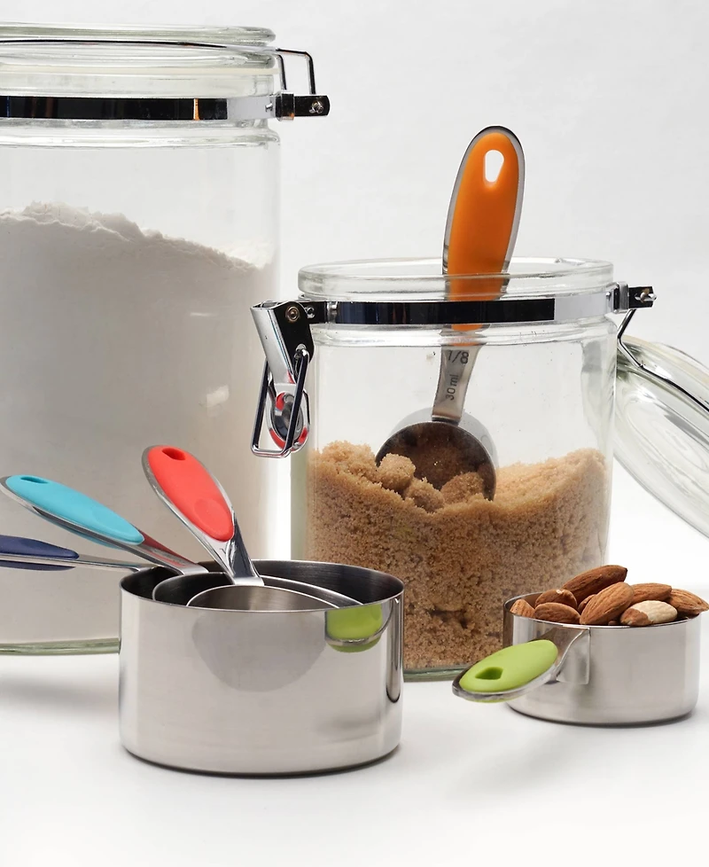 Rsvp International Endurance Stainless Steel 5 Piece Measuring Cup Set - Color Handles