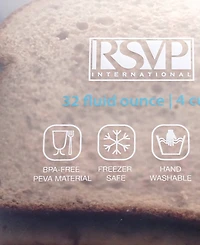 Rsvp International Polyethylene 2 Piece 9" x 8.25" Eco Press-n-Seal Bags