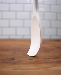 Rsvp International Silicone Coated Steel 11" x 2.25" Ela Series White Spoon