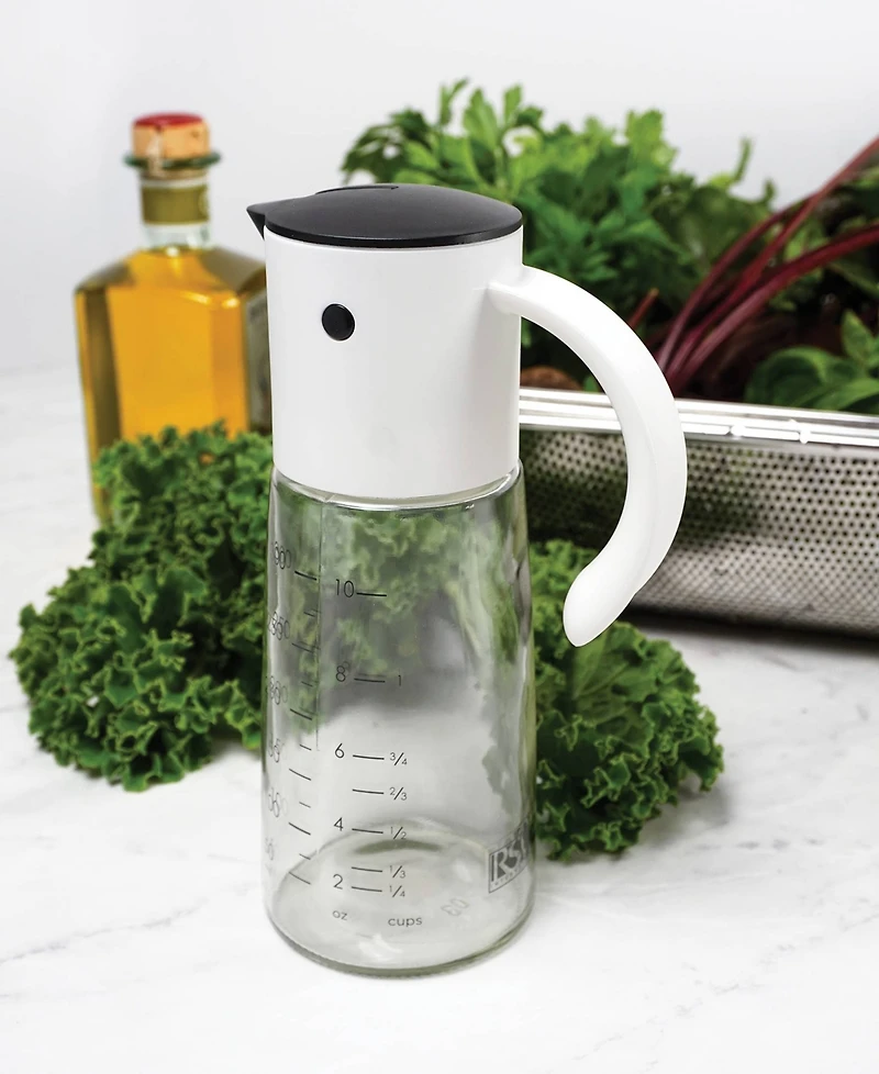 Rsvp International Glass 1.25 Cup and Dressing Dispenser
