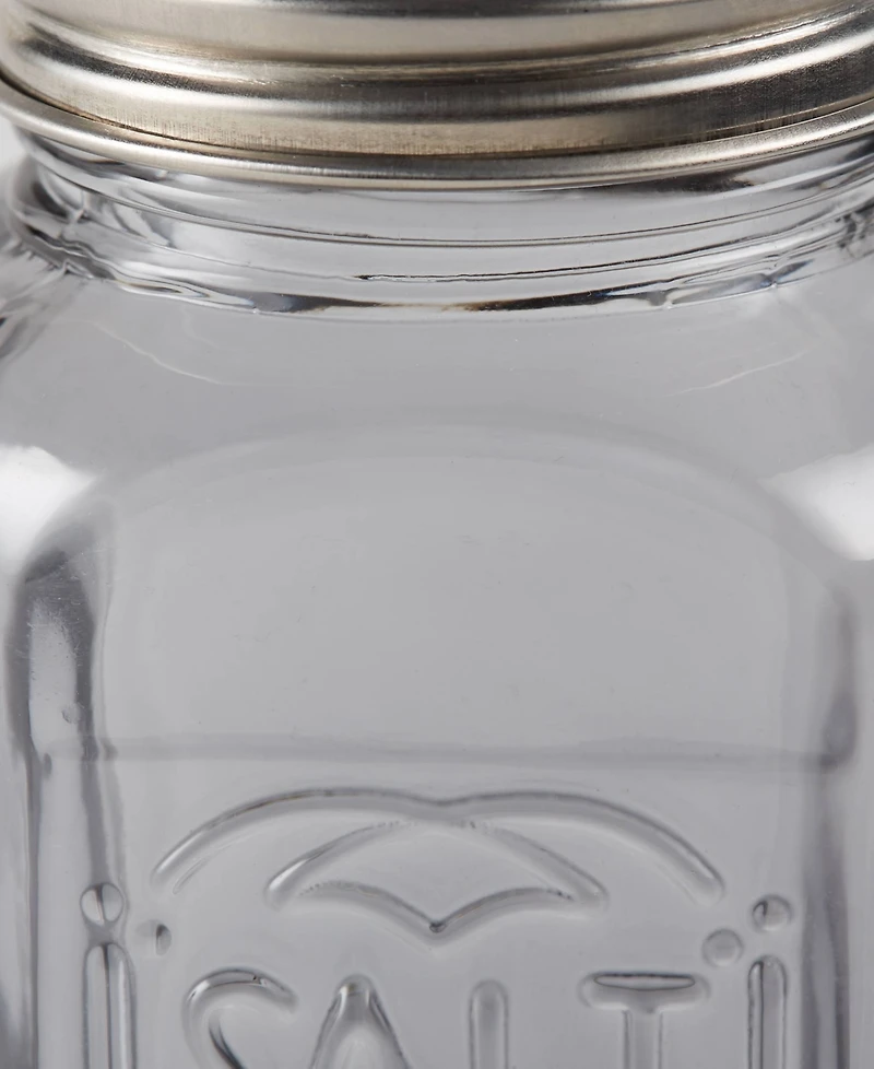 Rsvp International Retro Glass Gray 2 Piece 8 Ounce Retro Style Salt Pepper Set