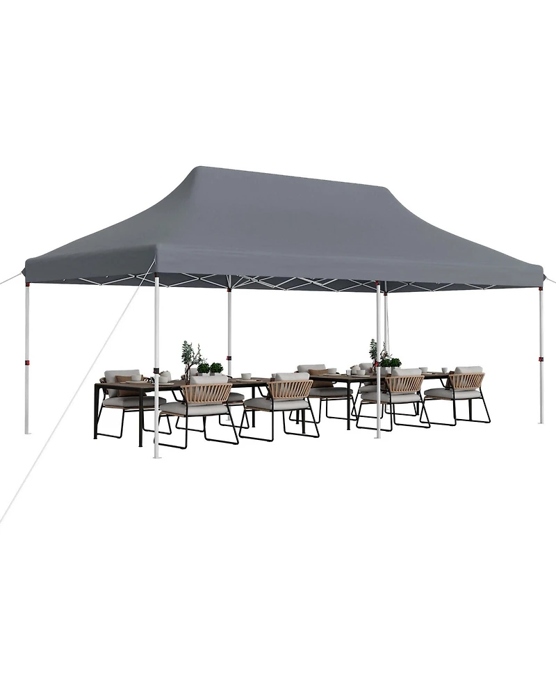 Costway 10 x 20 Ft Pop-up Canopy UPF50+ Sun Protection Tent with Carrying Bag