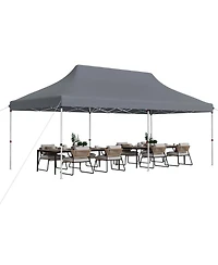 Costway 10 x 20 Ft Pop-up Canopy UPF50+ Sun Protection Tent with Carrying Bag