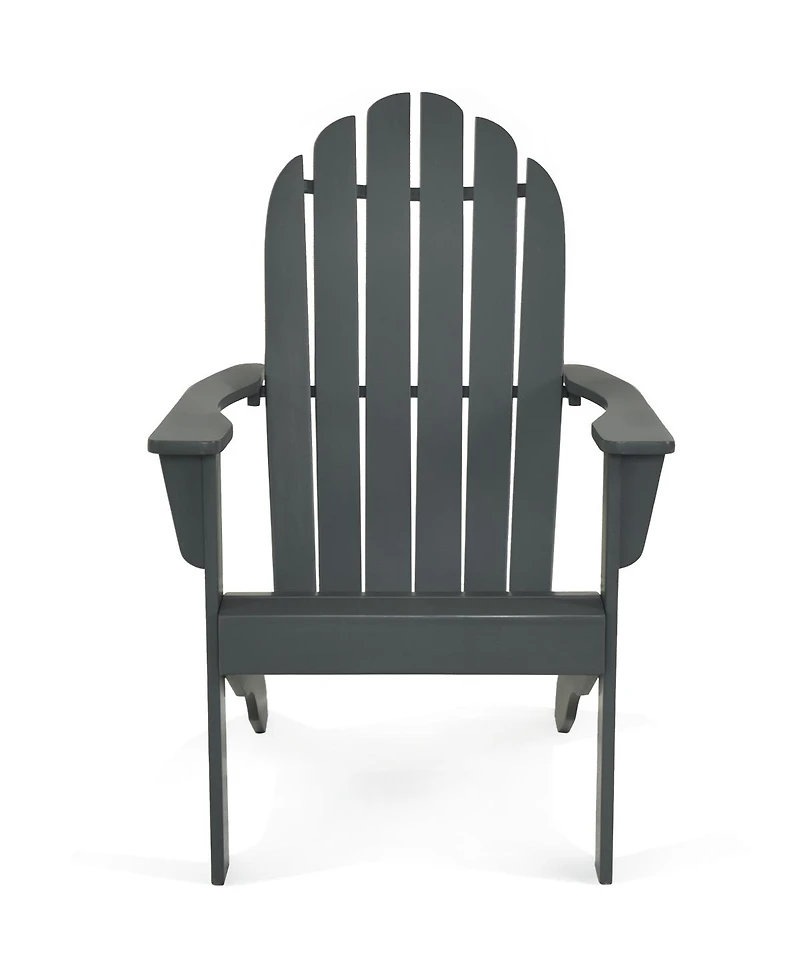 Costway Outdoor Adirondack Chair Solid Wood Durable Patio Garden Furniture