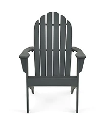 Costway Outdoor Adirondack Chair Solid Wood Durable Patio Garden Furniture