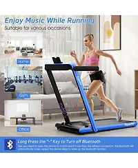 2.25HP 2 1 Dual Display Treadmill Jogging Machine
