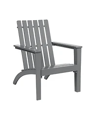 Costway Patio Adirondack Chair Acacia Wood Lounge Armrest Garden Deck