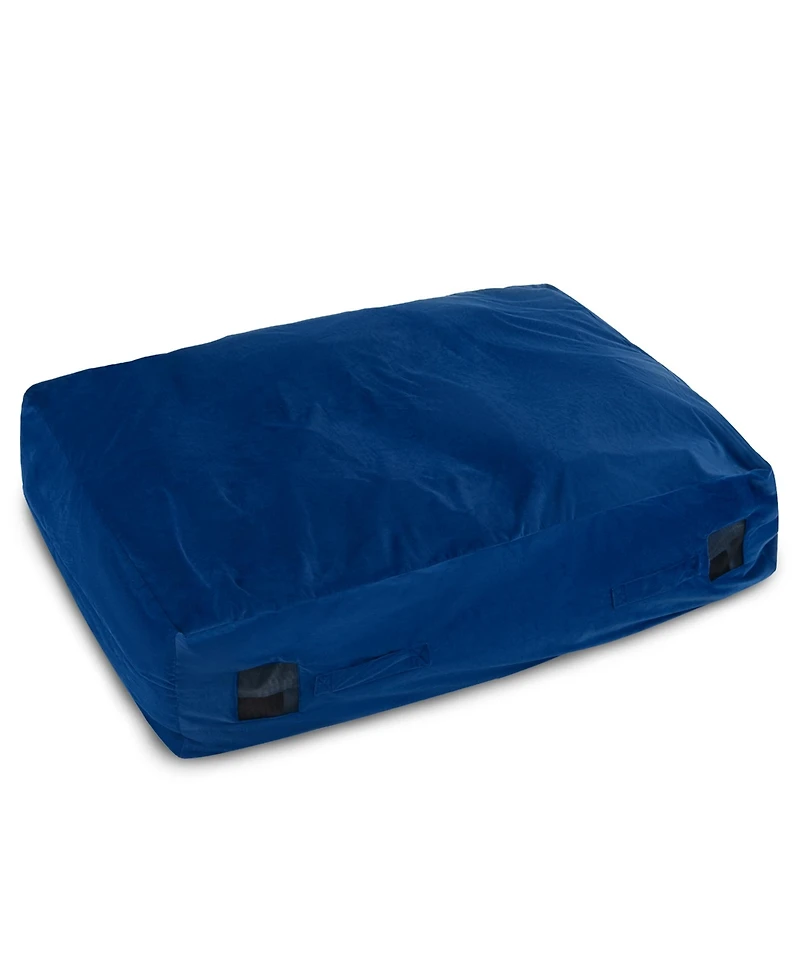 47" x 35.5" Crash Pad Sensory Mat with Foam Blocks and Washable Velvet Cover