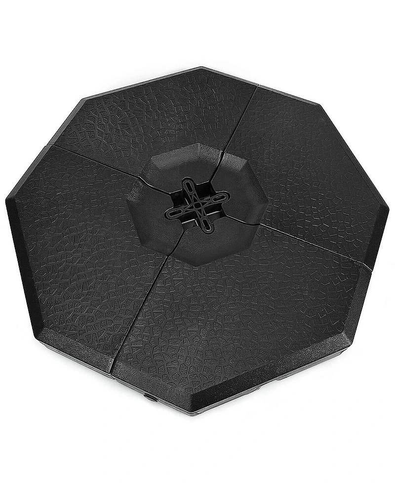 Costway 4PCS Patio Cantilever Offset Umbrella Weights Base Plate Set