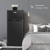 2 Doors 3.4 cu ft. Unit Compact Mini Refrigerator Freezer Cooler