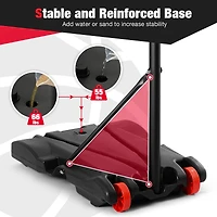 Adjustable Basketball Hoop System Stand Kid Indoor Outdoor Net Goal
