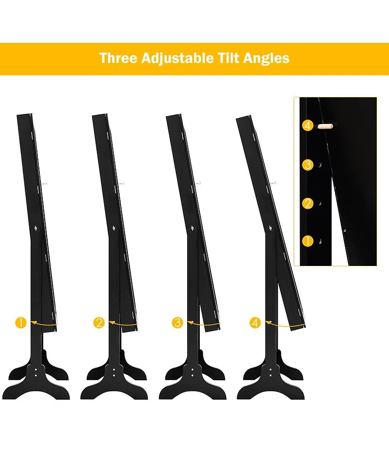 Mirrored Jewelry Cabinet Mirror Organizer Storage Box Stand