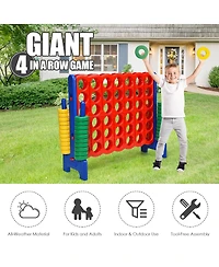Inolait Jumbo 4-to-Score Giant Game Set with 42 Jumbo Rings and Quick-Release Slider