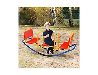 Slickblue Outdoor Kids Seesaw Swivel Teeter for 3 to 8 Years Old