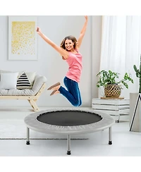 38" Mini Folding Trampoline Portable Recreational Fitness Rebounder