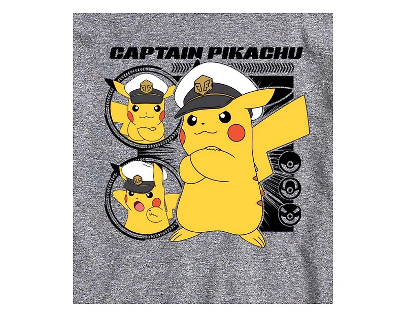 Hybrid Apparel Captain Pikachu Men's Short Sleeve Tee