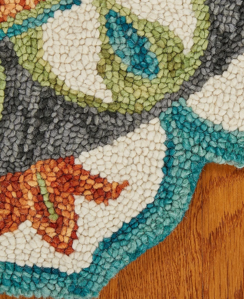 Lr Home Radiance Rdc-085 5'x5' Round Area Rug