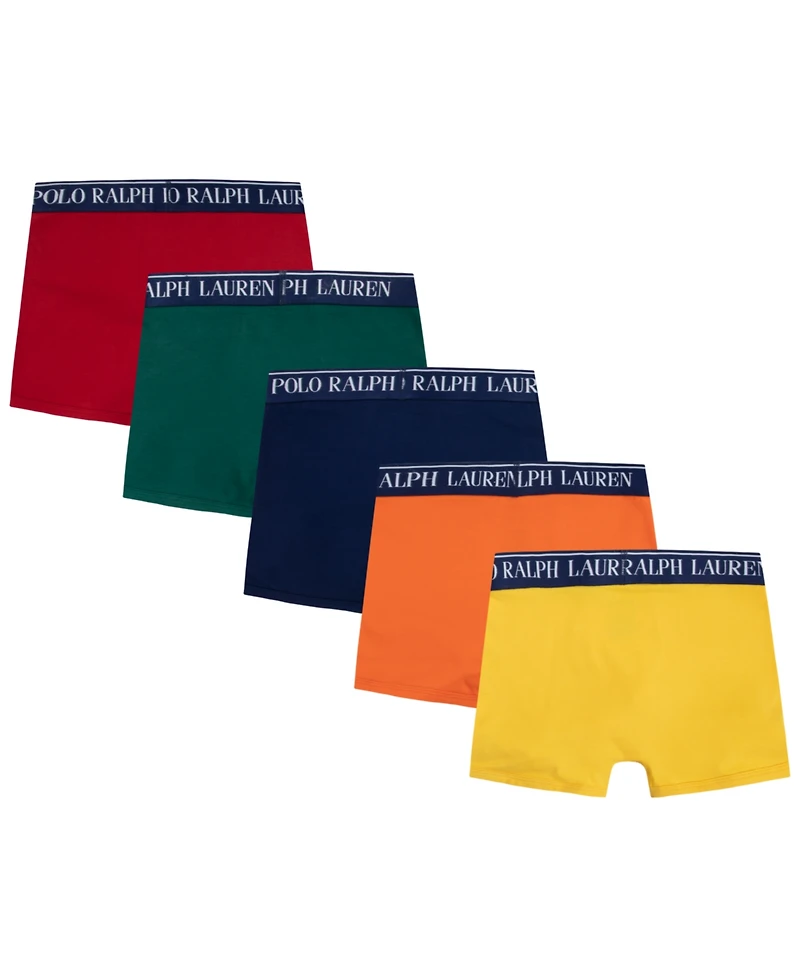Polo Ralph Lauren Big Boys Stretch Boxer Briefs, Pack of 5