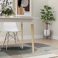 Streamdale Modern 47" Kitchen Table with Solid Wood Leg