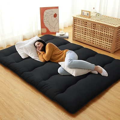 Caromio Full Size Futon Mattress Floor Mattress Pad Portable Dorm Sleeping Pad, 54"x 80"