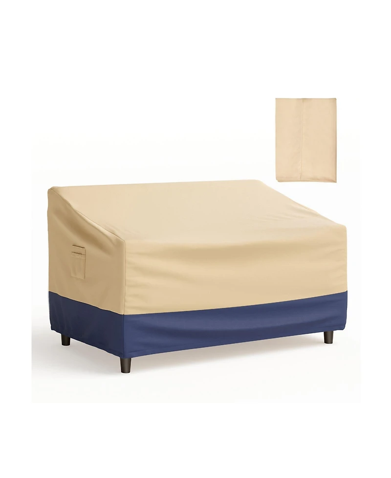 Patio Furniture Cover with Padded Handle and Click-Close Straps-60 x 43 x 30 inches