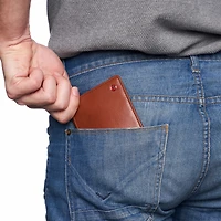 Alpine Swiss Mens Genuine Leather Passcase Bifold Wallet Rfid Safe 2 Id Windows