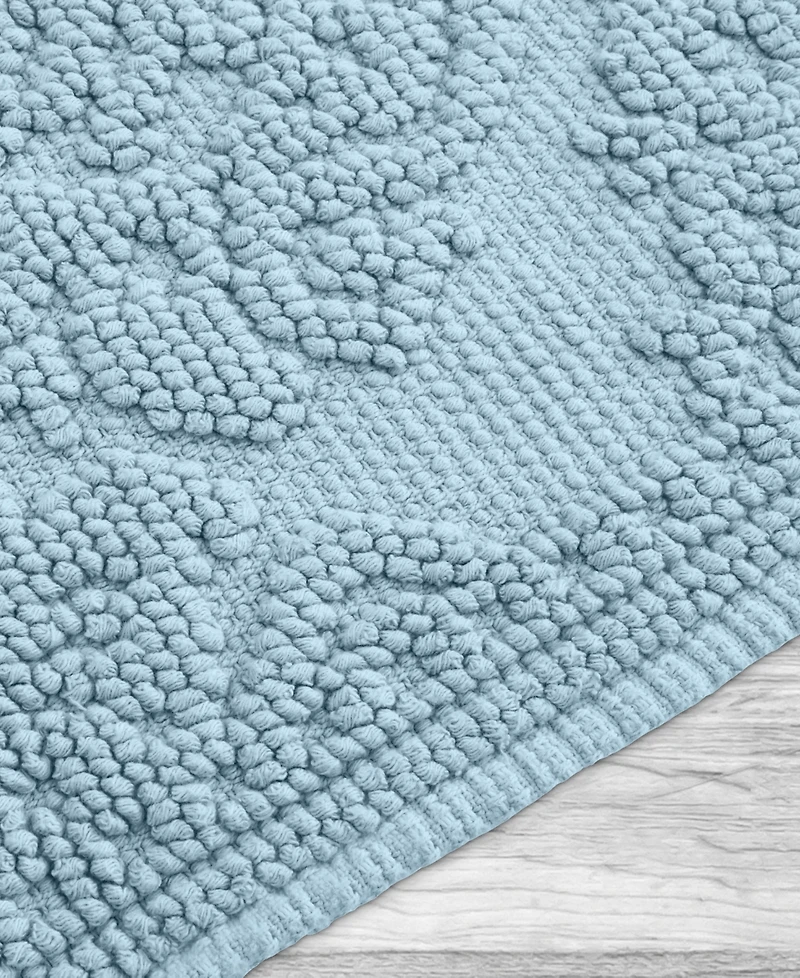 Jean Pierre New York Ricardo Fringe Cotton Bath Rug 17" x 31"