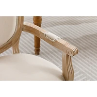 Streamdale Furniture French Style Solid Wood Dining Chair, Set Of 2, Cream