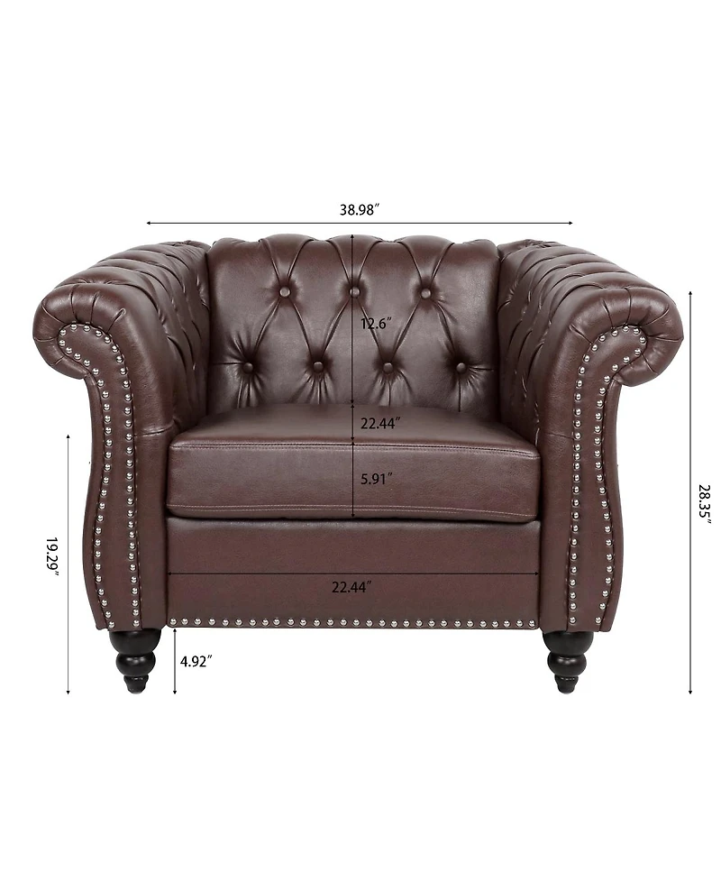 Streamdale Furniture 1 Seater Sofa For Living Room