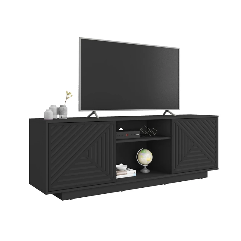 Streamdale Modern Tv Stand For TVs Up To 70", Black