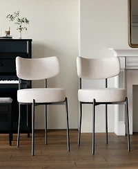 Streamdale 3-pc Round Dining Table Set & Upholstered Chairs