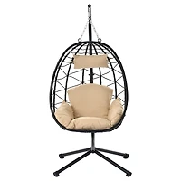 Streamdale Egg Chair with Stand for Indoor and Outdoor Use