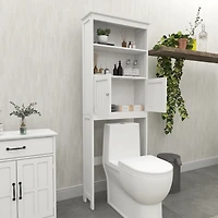 Streamdale Over-the-Toilet 2-Tier Storage Shelf with Doors