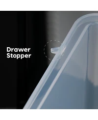 Iris Usa 2Pack 4 Drawers Plastic Clear View Desktop Storage Organizer