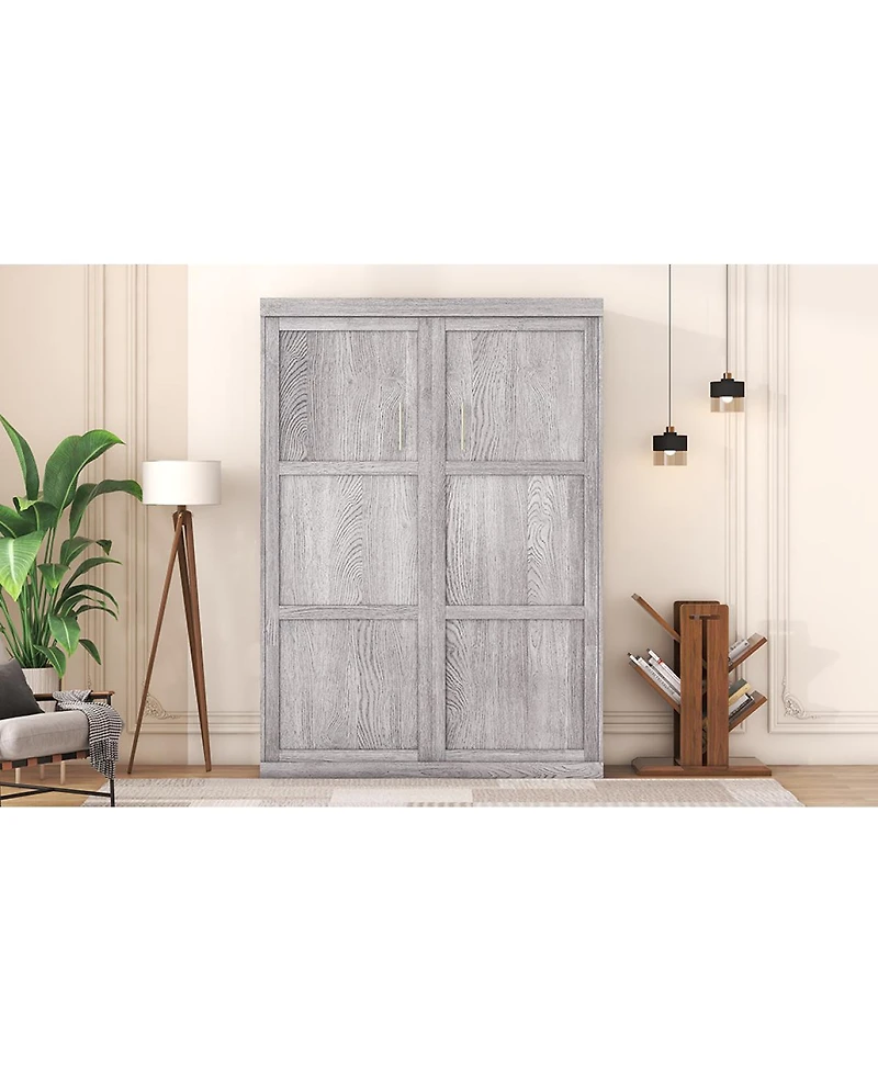 Simplie Fun Full Size Murphy Bed, Can Be Folded Into A Cabinet