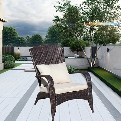 Streamdale Patio Chair With Cushions(Beige Cushion)