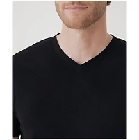 Pact Men's Organic Cotton Featherweight Slub V-Neck Tee