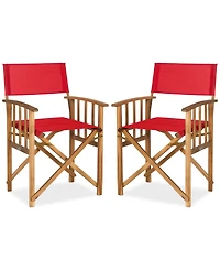 Kali Set of 2 Outdoor Director Chairs