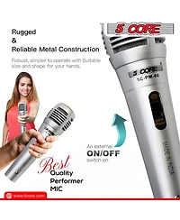 5 Core Microphone Pair Xlr Dynamic Karaoke Singing Handheld Microfono Professional Vocal Dj Music Mic