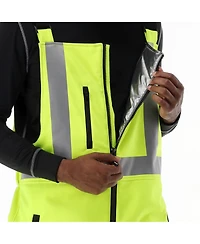 RefrigiWear Men's Hi Vis Insulated Softshell High-Bib Overalls, -20°F (-29°C)