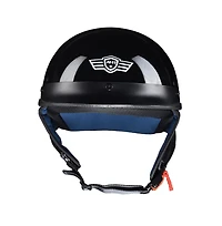 Ahr Run-c Motorcycle Half Face Helmet Dot Approved Motorbike Cruiser Chopper Matt Black Xl