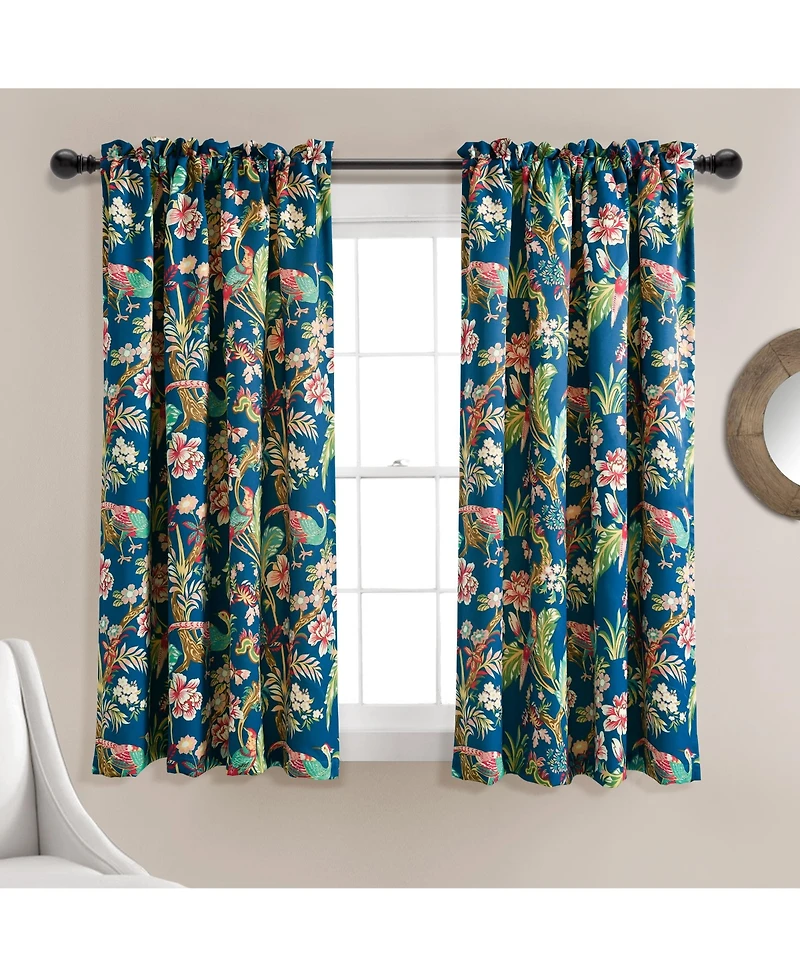 Lush Decor Dolores Light Filtering Window Curtain Panels