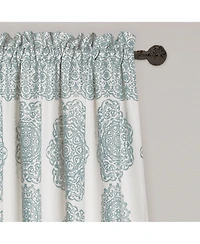 Lush Decor Stripe Medallion Light Filtering Window Curtain Panels