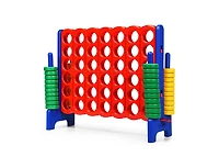 Slickblue Jumbo 4-to-Score Giant Game Set with 42 Jumbo Rings and Quick-Release Slider