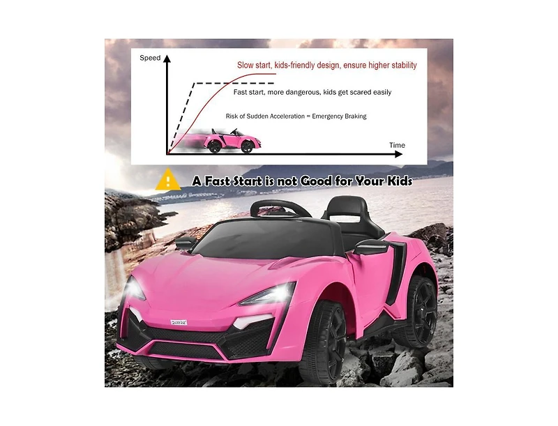 Slickblue 12V 2.4G Rc Electric Vehicle with Lights